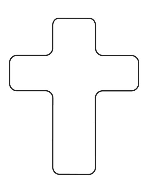 Blank Printable Cross Template